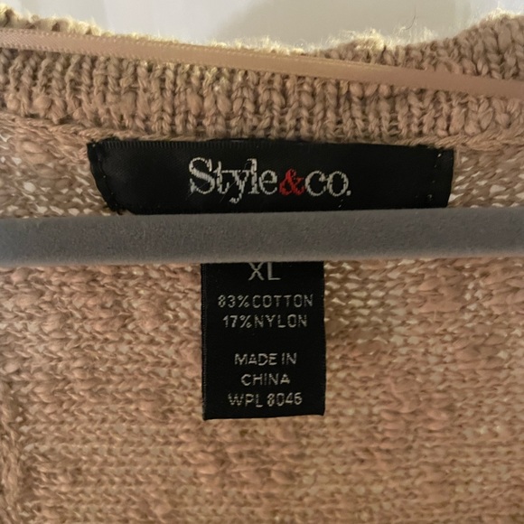 Tan open cardigan - Picture 3 of 4